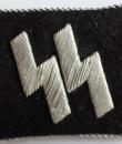 German WW2 Waffen SS NCO Untersturmfuhrer matched set of collar tabs with COA 100% original