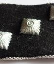 German WW2 Waffen SS NCO Untersturmfuhrer matched set of collar tabs with COA 100% original