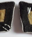 German WW2 Waffen SS NCO Untersturmfuhrer matched set of collar tabs with COA 100% original